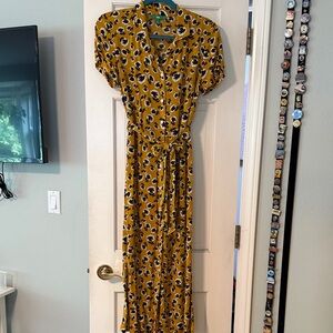Dip size 6 Mustard Floral Maxi Dress - Women